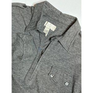 Diesel Men's Gray 1/4 Zip Cotton and Cachemire Size‎ XL